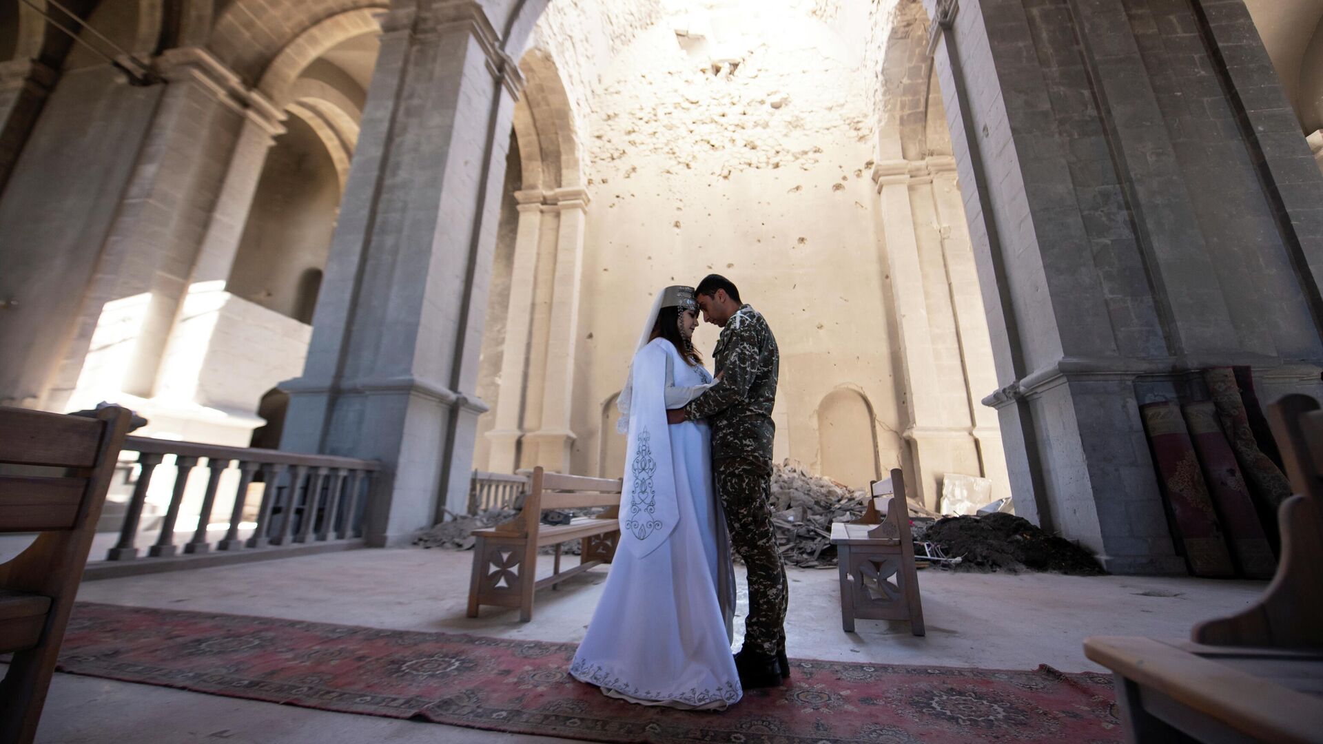 Казанчецоц армянский собор в Шуши свадьбы