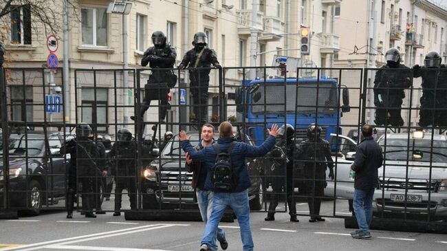 Акция протеста оппозиции в Минске