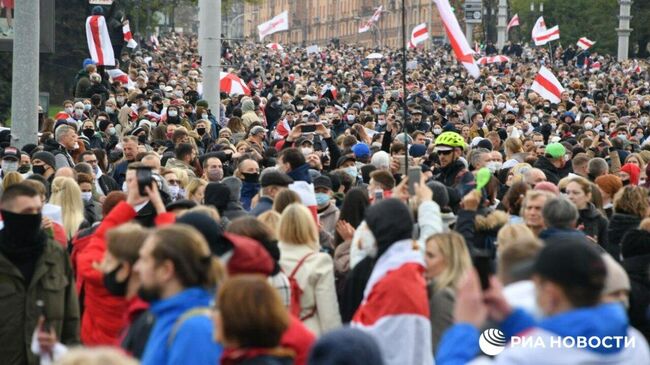 Акция протеста оппозиции в Минске