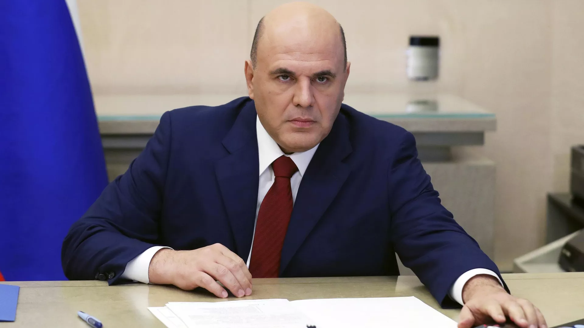 Председатель правительства РФ Михаил Мишустин проводит совещание с вице-премьерами РФ в режиме видеоконференции - РИА Новости, 1920, 26.10.2020