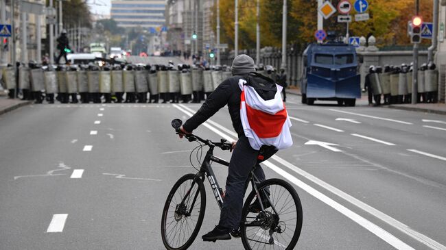 Акция протеста оппозиции в Минске