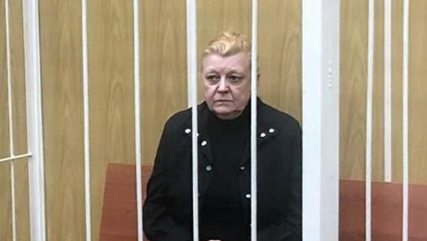 Актриса Наталья Дрожжина во время избрания меры пресечения в Хамовническом суде города Москвы