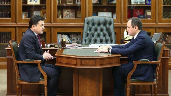 Андрей Воробьев на встрече с председателем Мособлдумы Игорем Брынцаловым