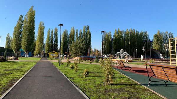 Детский парк, реконструированный в рамках федерального проекта Формирование комфортной городской среды национального проекта Жильё и городская среда, в городе Чаплыгин Липецкой области