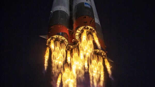 Запуск РН Союз-2-1а с кораблем Союз МС-17 с космодрома Байконур 