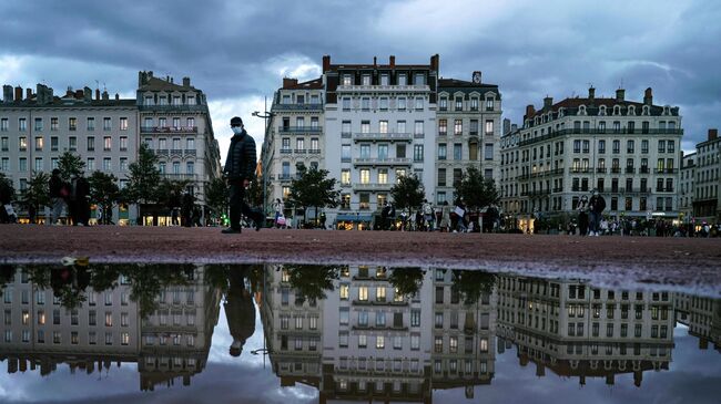 Город Лион, Франция. Архивное фото