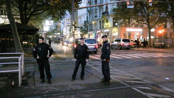 Сотрудники полиции Австрии в Вене