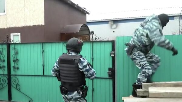 Спецоперация ФСБ против террористов в Казани. Стоп-кадр видео