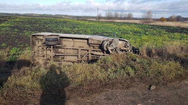 ДТП с микроавтобусом в Кромском районе Орловской области