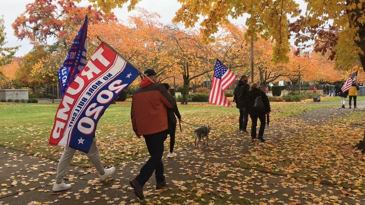 Митинг в поддержку действующего президента США Дональда Трампа в Салеме, столице штата Орегон - РИА Новости, 1920, 10.02.2021