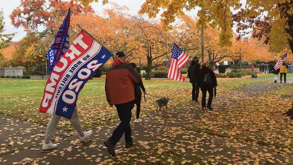 Митинг в поддержку действующего президента США Дональда Трампа в Салеме, столице штата Орегон - РИА Новости, 1920, 10.02.2021