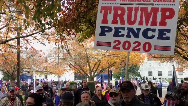 Митинг в поддержку действующего президента США Дональда Трампа в Салеме, столице штата Орегон