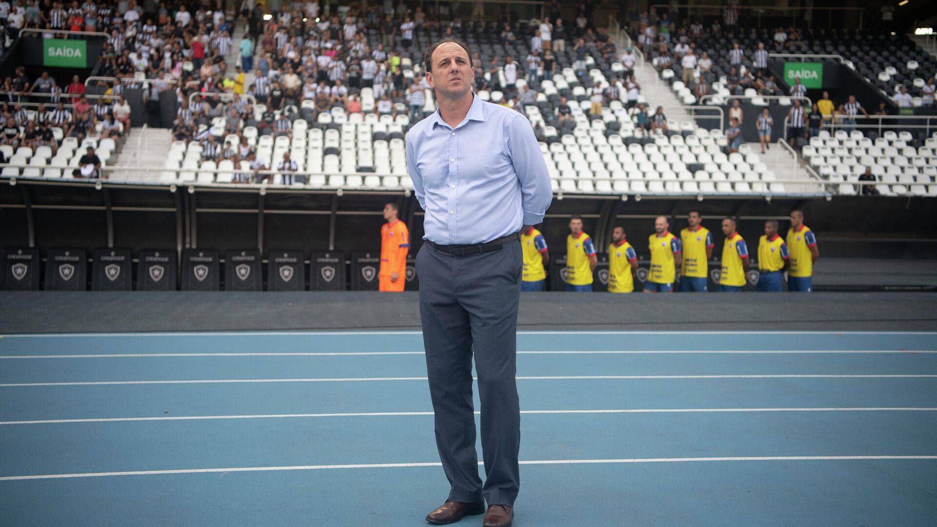 Brazil's Fortaleza coach Rogerio Ceni is seen before the Brazilian Championship football match against Botafogo at the Nilton Santos stadium in Rio de Janeiro, Brazil, on May 5, 2019. (Photo by Mauro PIMENTEL / AFP) - РИА Новости, 1920, 10.11.2020