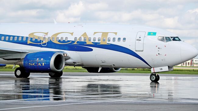 Самолет Boeing 737 авиакомпании SCAT Airlines 