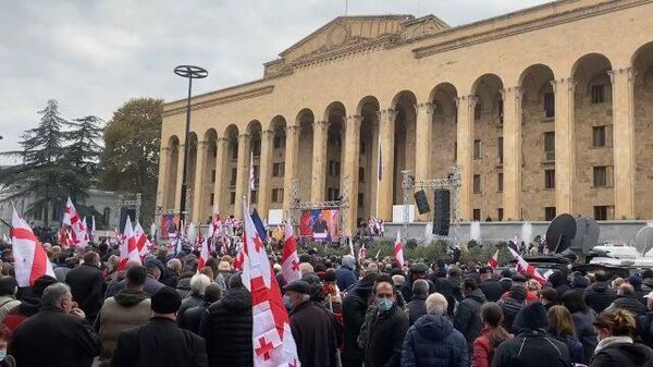 Митинг грузинской оппозиции в Тбилиси