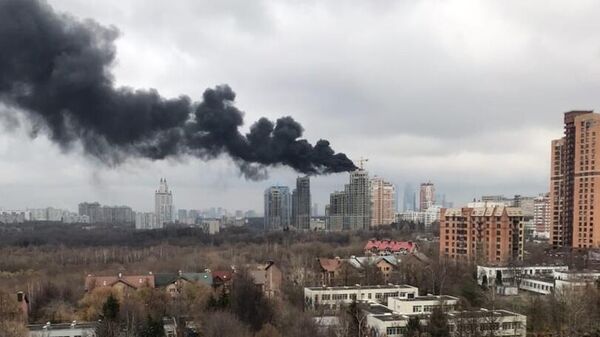 Пожар на Нежинской улице на западе Москвы