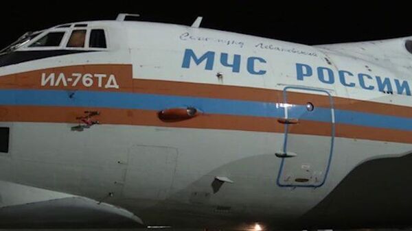 Спецборт авиации МЧС России вылетает в Армению