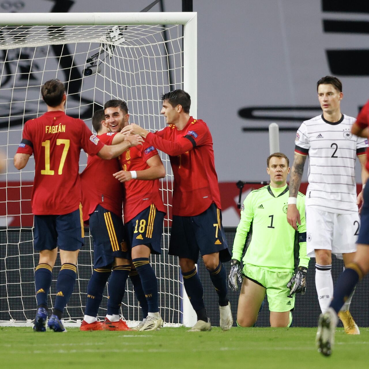 Испания - Германия 6:0. Разгром и выход в финальный турнир - РИА Новости  Спорт, 18.11.2020