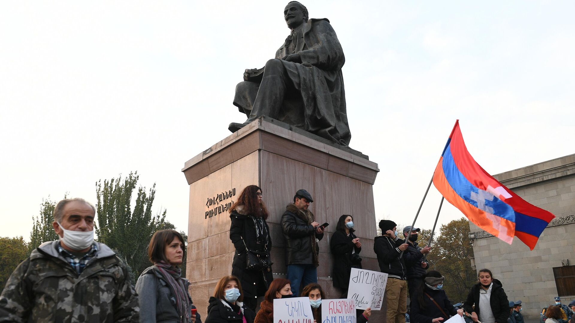 Митинг оппозиции в Ереване - РИА Новости, 1920, 20.11.2020