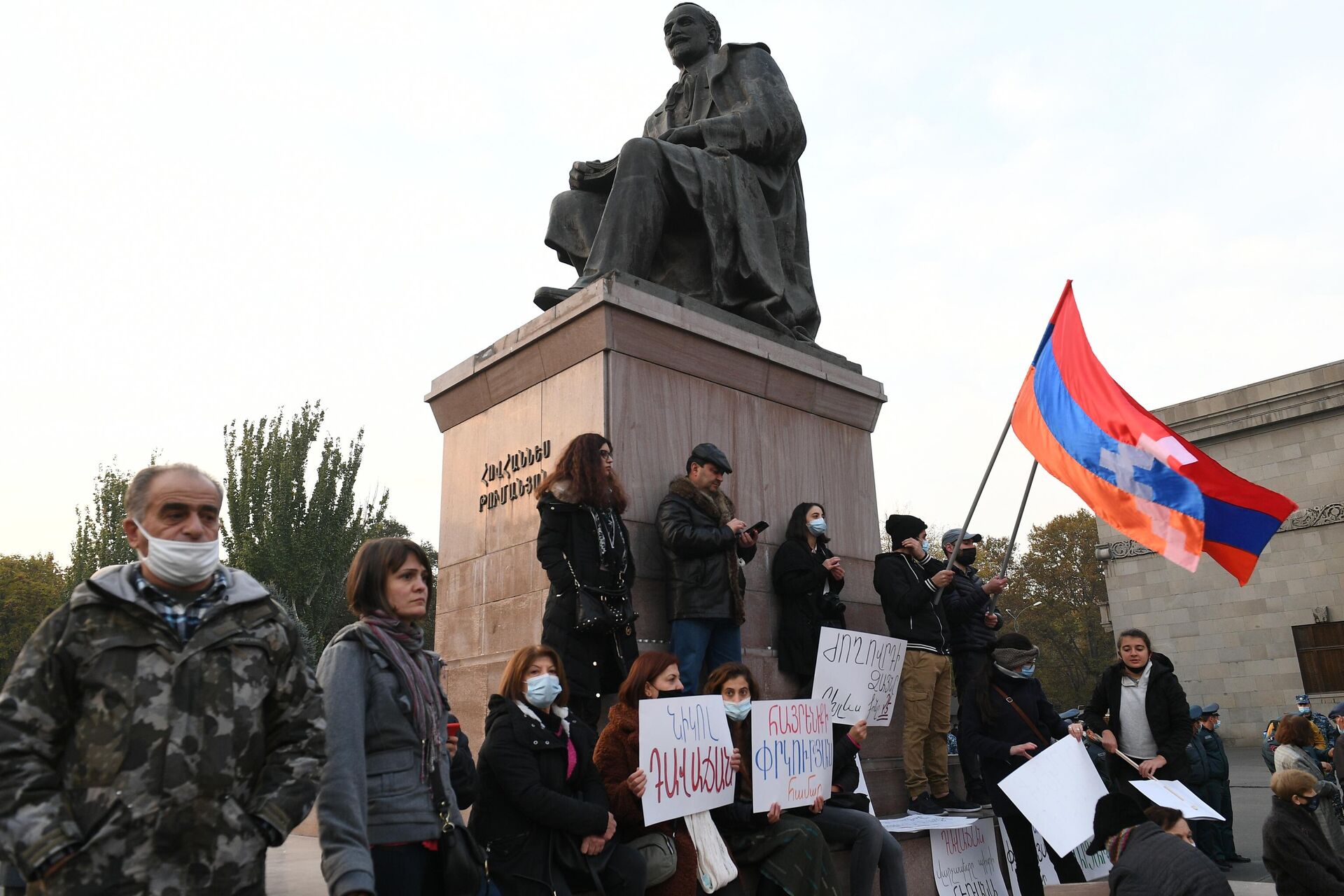 Митинг оппозиции в Ереване - РИА Новости, 1920, 19.04.2022