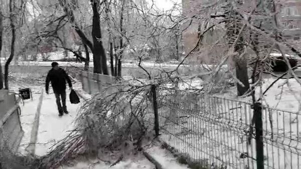 Дороги под коркой льда: снежный циклон во Владивостоке