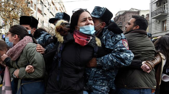 Акция протеста оппозиции в Ереване