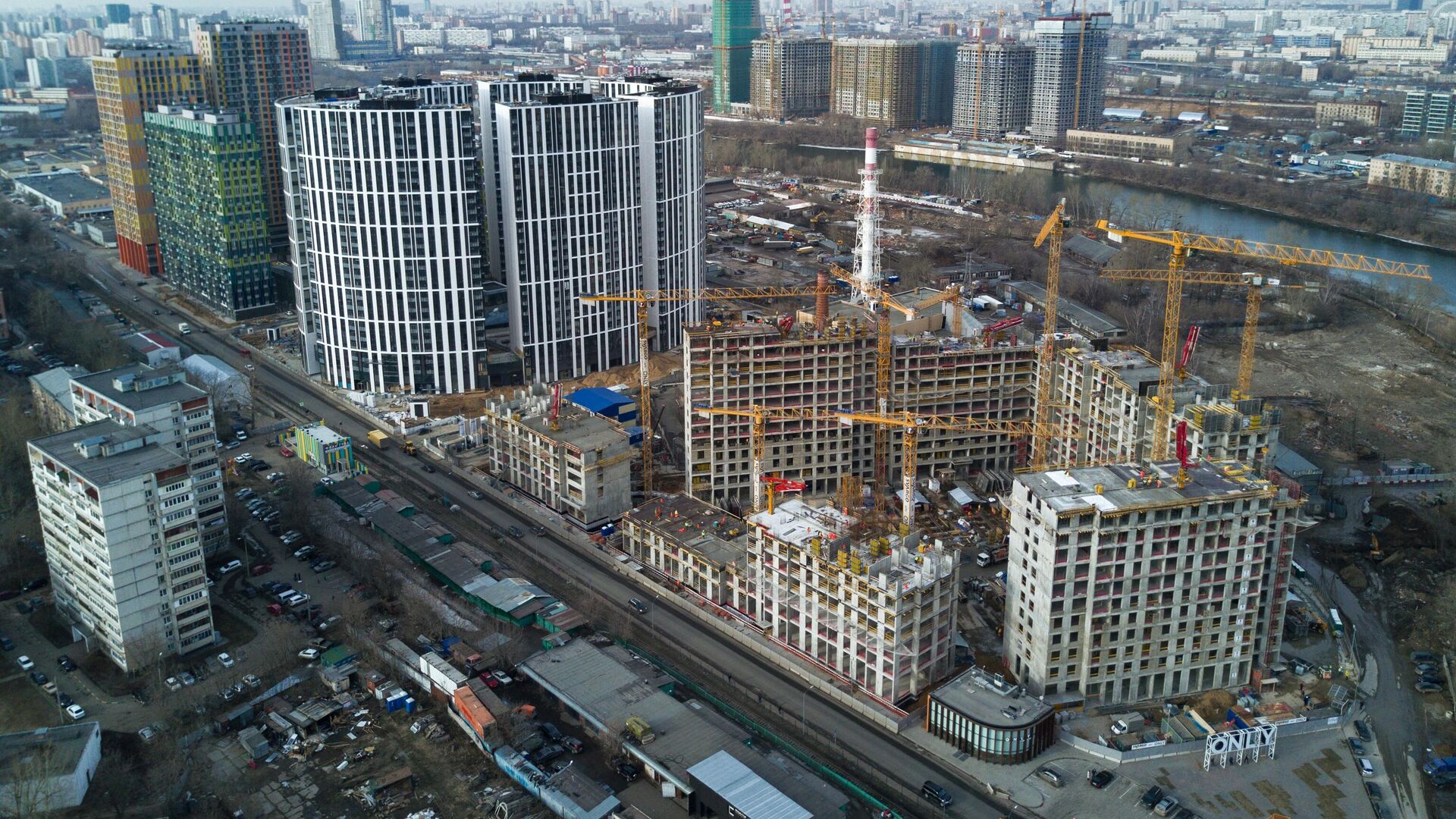 Строительные площадки Москвы