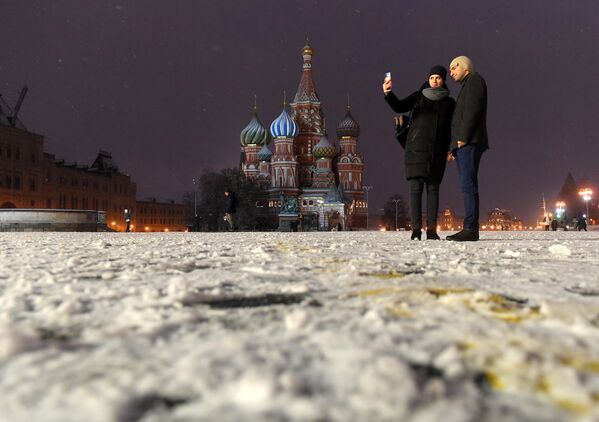 Москва площадь красная площадь зимой