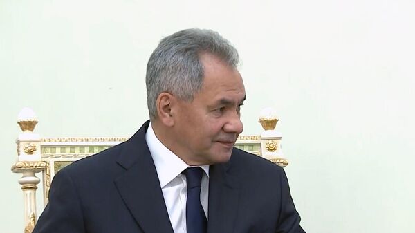 Министр обороны РФ Сергей Шойгу во время встречи в Ереване с премьер-министром Армении Николом Пашиняном