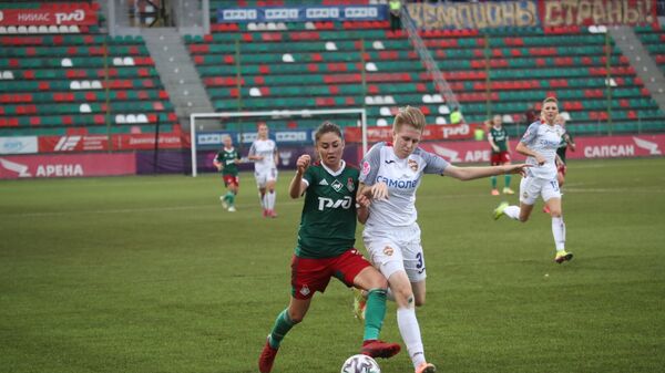Матч женского чемпионата России по футболу между Локомотивом и ЦСКА