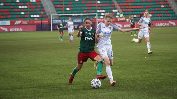 Матч женского чемпионата России по футболу между Локомотивом и ЦСКА