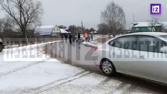 Скриншот видео, на котором запечатлен подозреваемый в похищении семилетнего ребенка во Владимирской области