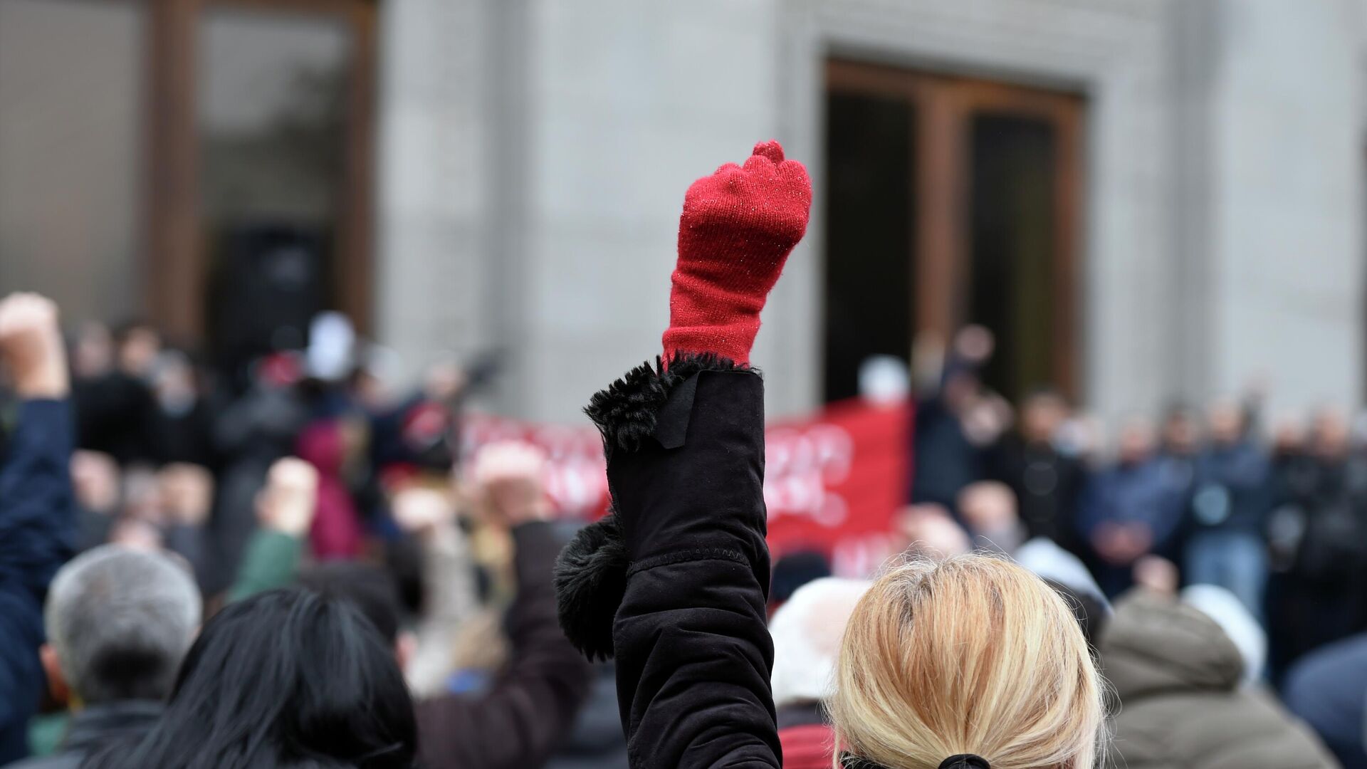 Участники акции протеста против действующего правительства на площади Свободы в Ереване - РИА Новости, 1920, 29.11.2020