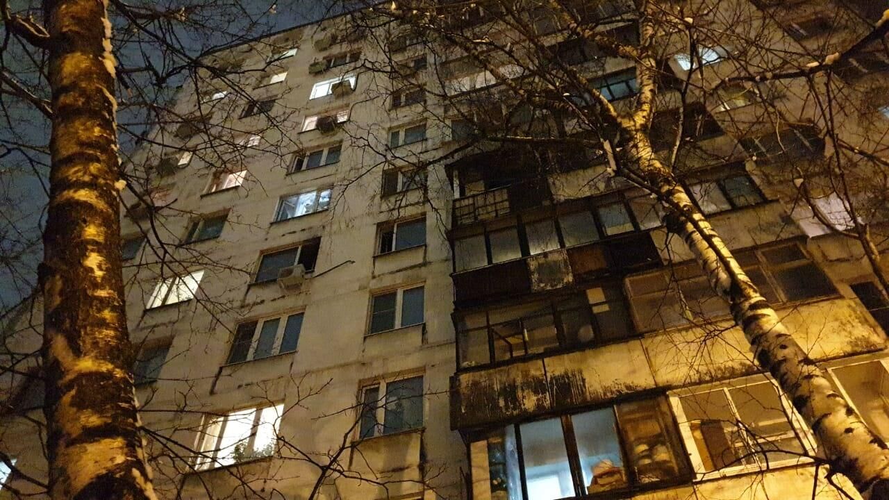 Дом на улице Шоссейная в Москве, где произошло возгорание - РИА Новости, 1920, 21.11.2020