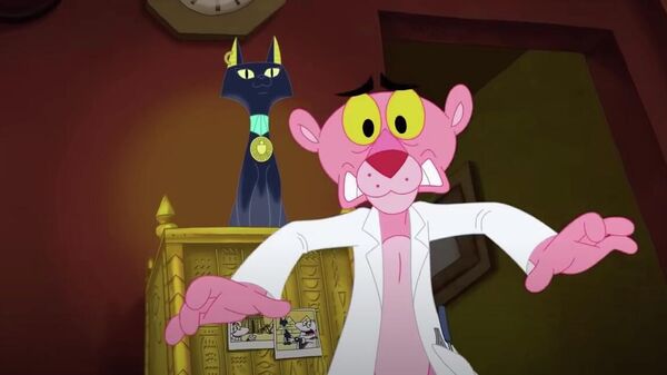 Кадр из мультфильма Розовая пантера