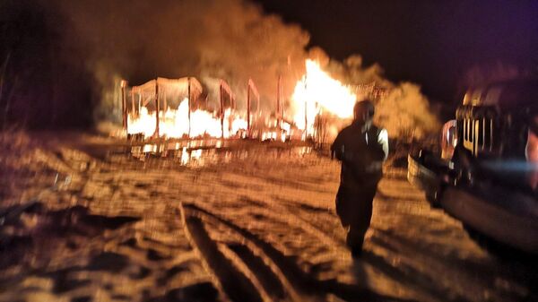 Пожар в частном доме в Фаленском районе Кировской области