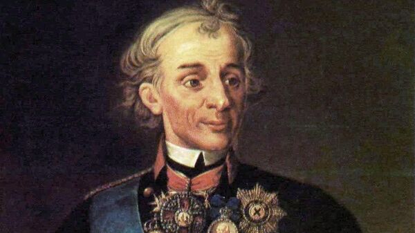 Портрет полководца Александра Васильевича Суворова. Неизвестный художник