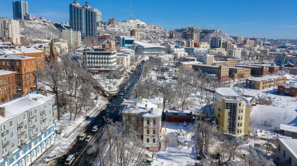 Вид на город Владивосток