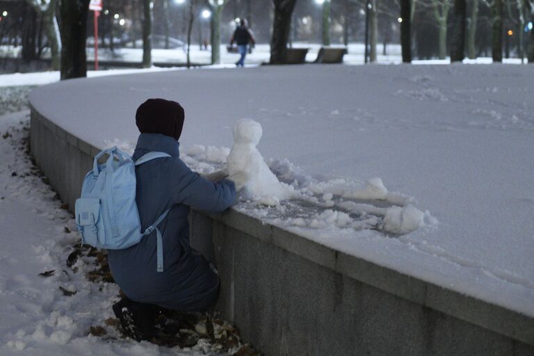 Снег в Москве