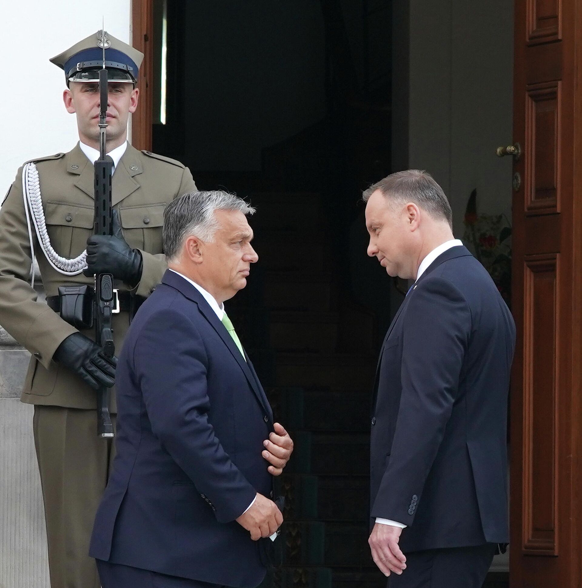 Премьер-министр Венгрии Виктор Орбан и президент Польши Анджей Дуда  - РИА Новости, 1920, 23.11.2020