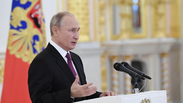 Владимир Путин на церемонии вручения верительных грамот