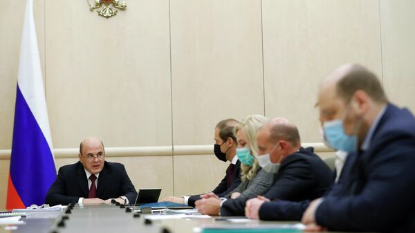 Председатель правительства РФ Михаил Мишустин проводит встречу с производителями вакцин от коронавирусной инфекции COVID-19
