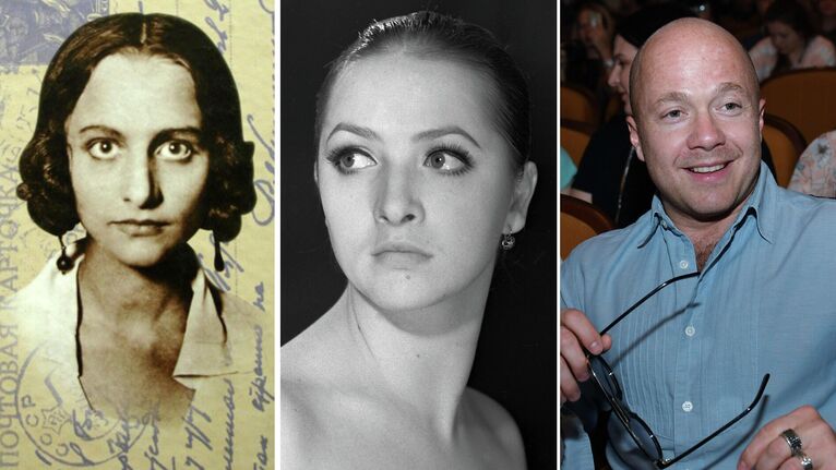 Балерина Александра Цабель, балерина Ксения Рябинкина и актер Евгений Стычкин Балерина Александра Цабель, балерина Ксения Рябинкина и актер Евгений Стычкин