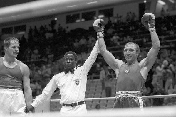 Серебряный призер Олимпиады-1980, советский боксер Петр Заев