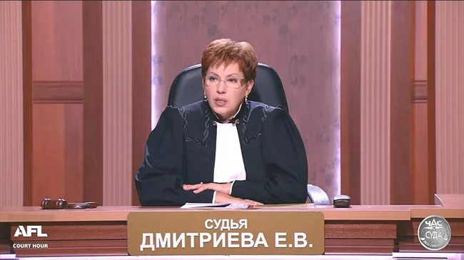 Кадр из передачи Час суда. Дела семейные