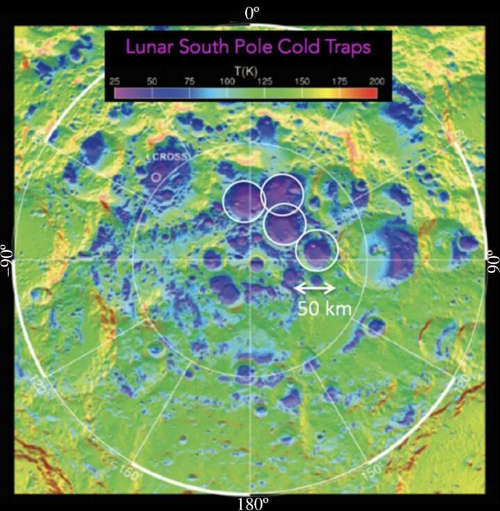 Ледяные ловушки в кратерах на Южном полюсе Луны - РИА Новости, 1920, 30.11.2020