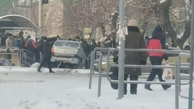 ДТП в Челябинске на пересечении улиц Марченко и Первой Пятилетки