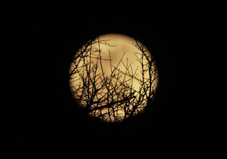 Суперлуние, наблюдаемое в Грозном