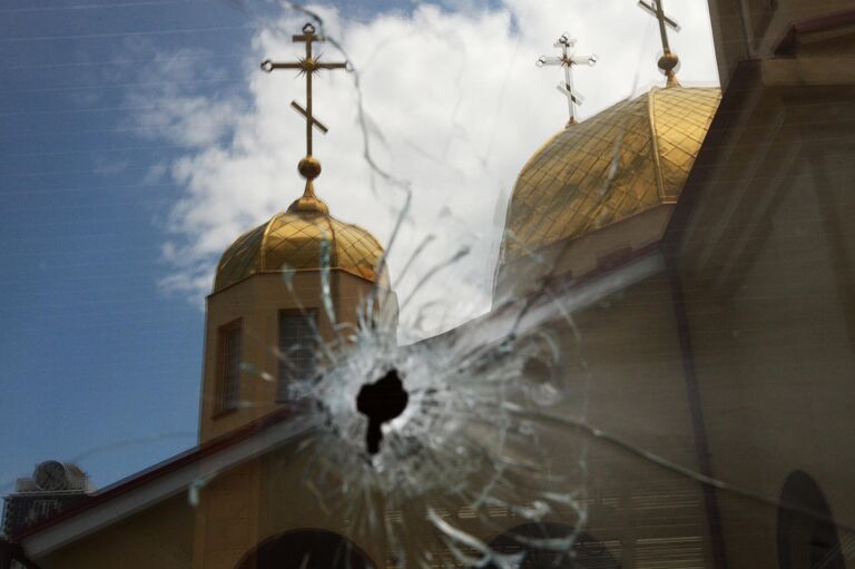 Последствия нападения на церковь Архангела Михаила в Грозном