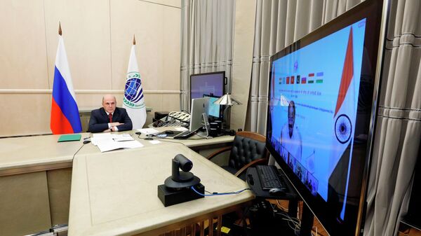 Премьер-министр РФ Ммихаил Мишустин принимает участие в заседании Совета глав правительств государств - членов ШОС